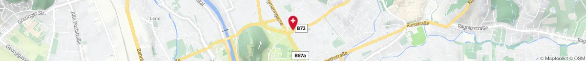 Map representation of the location for Apotheke Zur göttlichen Vorsehung in 8010 Graz